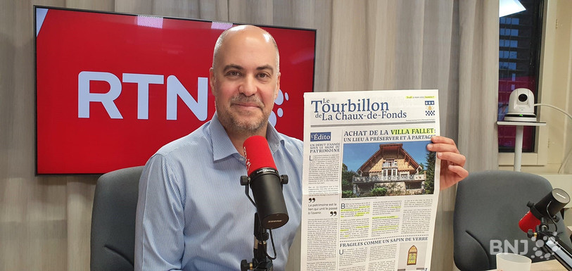 Le chef du Service de la communication et de la promotion de la ville de La Chaux-de-Fonds Christophe Mirabile.