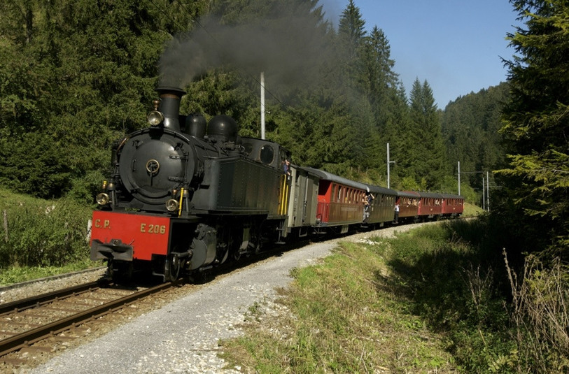 C'était notre poisson d'avril : les trains à vapeur ne sillonneront pas l'Arc jurassien pour pallier une éventuelle pénurie d'électricité. (Photo : La Traction)
