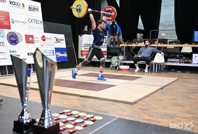 Les Tramelots ont terminé 3es de la Coupe de Suisse d'haltérophilie samedi à Moutier. (Photo : Georges Henz).