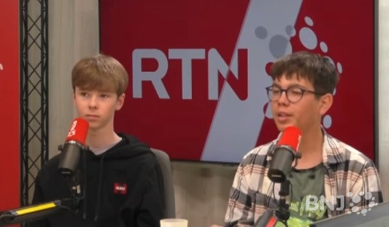 Nino Grenet (gauche) et Zéphir Maddalena (à doite) étaient les invités de la Matinale ce lundi.