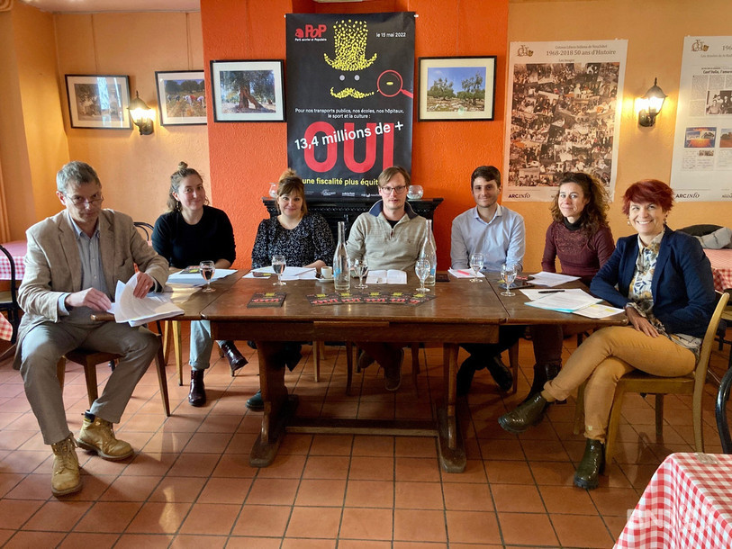Le POP, les Verts, le Parti socialiste, Solidarités, le SSP et l'USCN unissent leur voix en faveur de l'initiative.