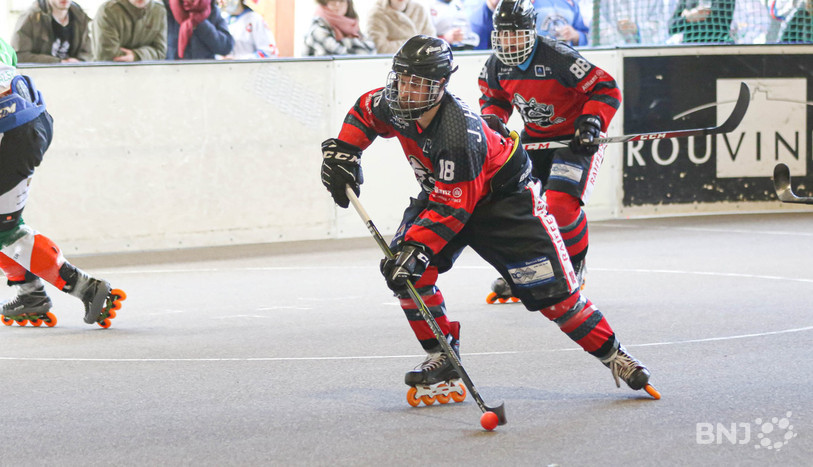 Joris Houlmann a marqué deux fois pour le SHC Buix samedi. (Photo : archives Mauricette Schnider)