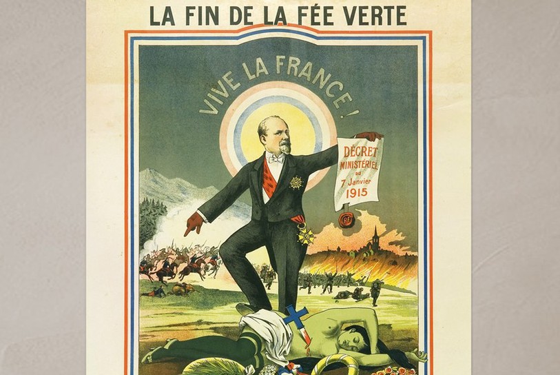 L'absinthe a été interdite en France en 1915.
