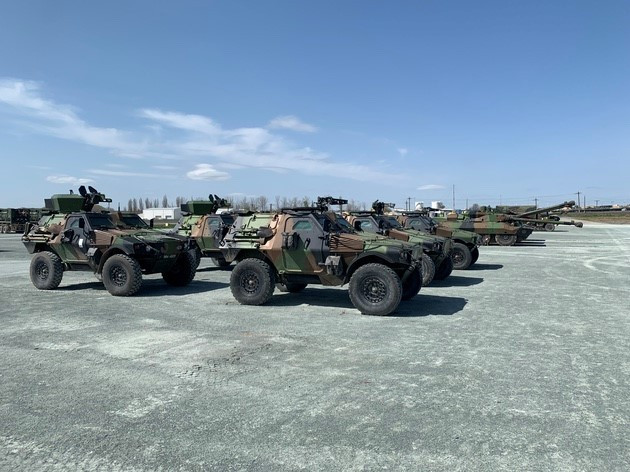 Un bataillon de l'OTAN géré par la France s'est renforcé ces dernières semaines en Roumanie. (Photo : Paul Cozighian).