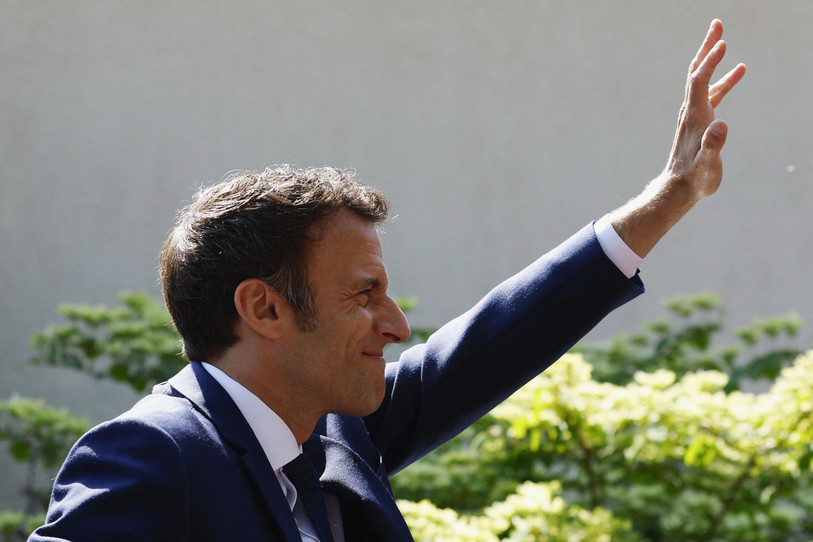 Emmanuel Macron remporte l’élection présidentielle française. (Photo : EPA / Gonzalo Fuentes / Pool Maxpp Out).