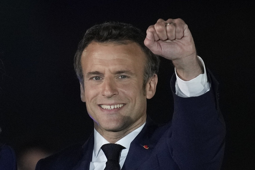 Emmanuel Macron a aussi été le plus soutenu dans le Jura (photo : AP Photo/Christophe Ena).