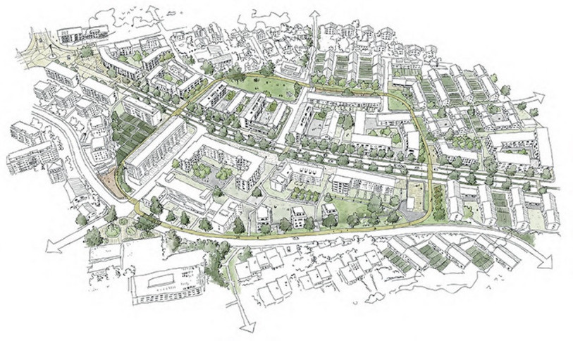 « The city as a living organism » présenté par Charlélie Michel, Gaetan Amossé et Soukaina Laabida. (Photo : Ville de Bienne)