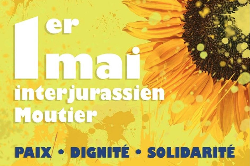 L'affiche du 1er mai interjurassien 2022. (Image : Unia Transjurane).