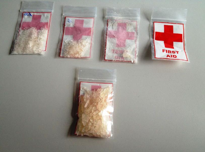Sachets de Crystal (méthamphétamine)