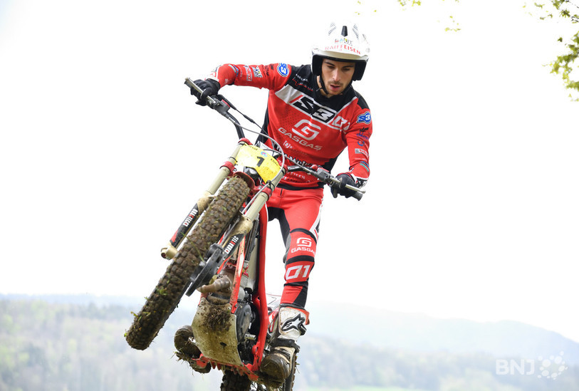 Noé Pretalli remporte l'avant-dernière manche du championnat de Suisse. (photo : Georges Henz).