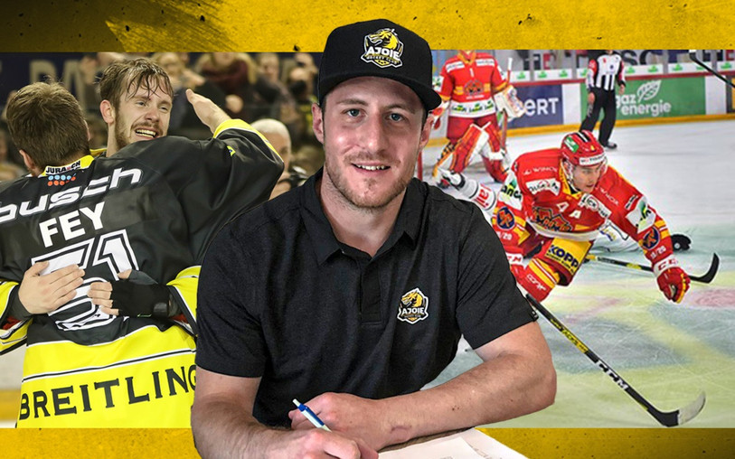 Kevin Fey s'est engagé pour trois saisons avec le HC Ajoie (photo : HC Ajoie).