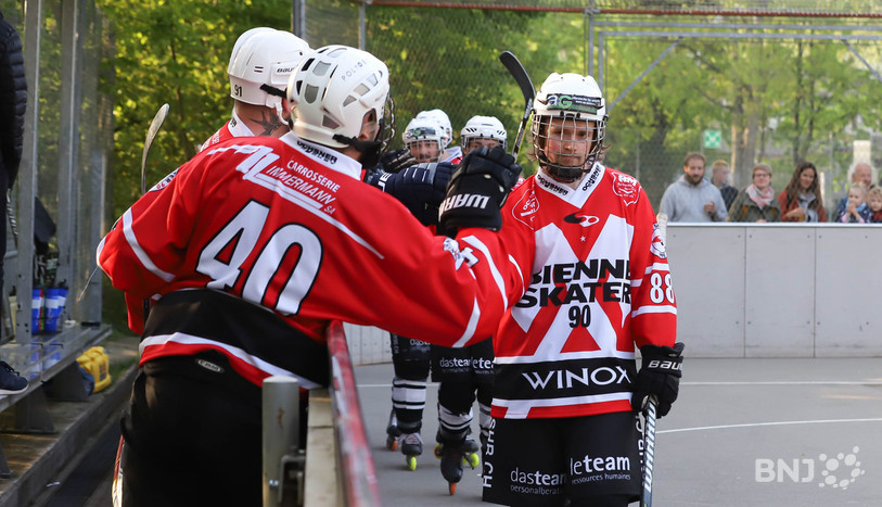 Bienne Skater 90 a passé la bagatelle de 11 buts à Rolling Aventicum. (Photo : Mauricette Schnider)