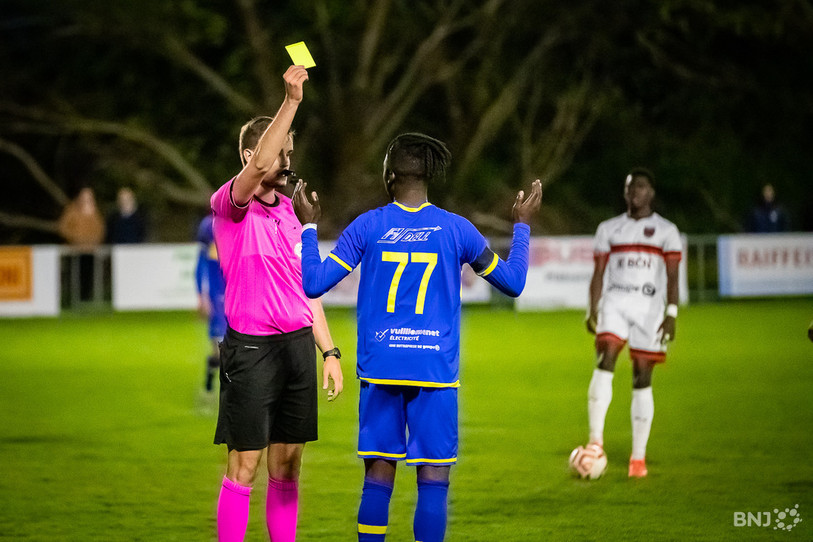Avertissement sans frais pour Ulisse Mandiango et le FC Coffrane lors de la dernière journée. (photo : Archives).