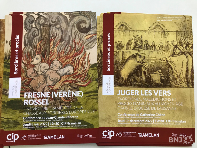 Sorcellerie et procès au coeur du 12e cycle de conférences de la Société jurassienne d'émulation, de la commune de Tramelan et du CIP.
