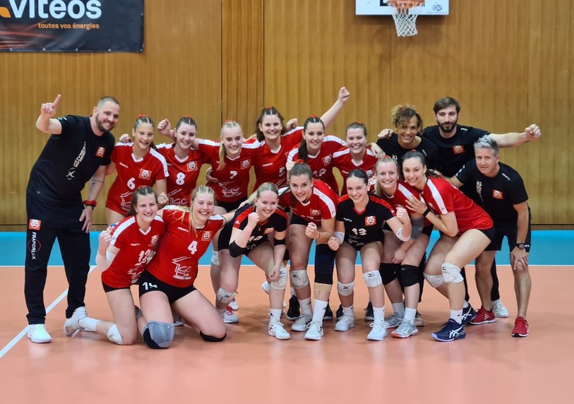 Le sacre national pour les M23 du Volleyball Franches-Montagnes. (Photo: VFM)