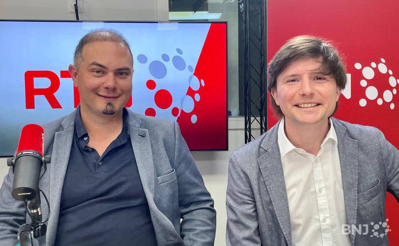 Arnaud Besson (à gauche) et Grégoire Oguey étaient les invités de La Matinale ce jeudi.