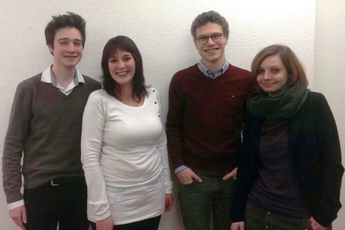 Antoine de Montmollin, Céline Humbert, Loïc Muhlemann et Aurélie Widmer entrent dans la course au National. Photo: JSN.