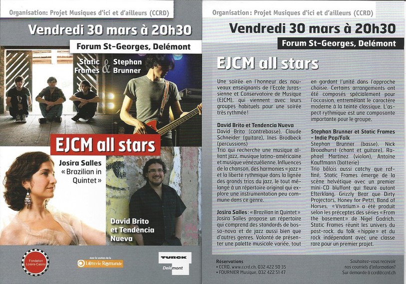 Les trois nouveaux enseignants de l'EJCM se produiront en concert vendredi soir