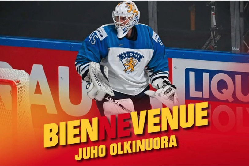 Juho Olkinuora a signé pour une saison avec le HC Bienne (photo : HC Bienne).