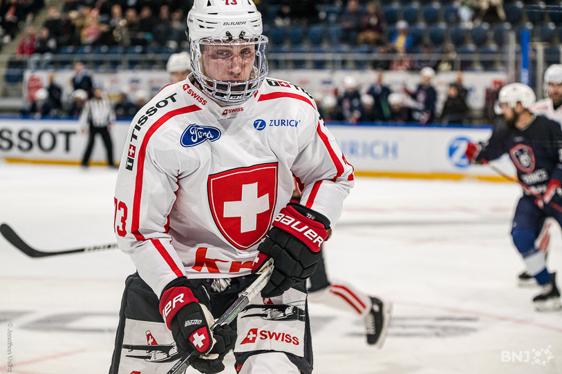 L'attaquant du HC Bienne Mike Künzle n'est pas retenu par Patrick Fischer. (Photo : archives).