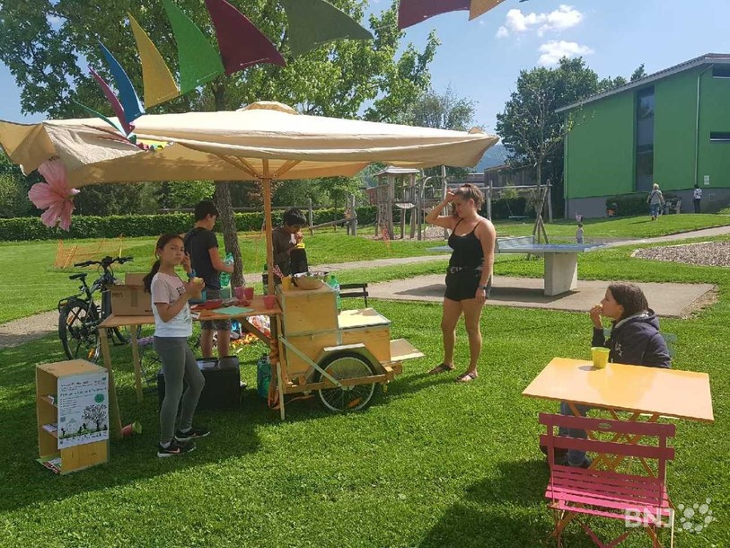 L'Espace Jeunes a investi ce mercredi après-midi le Parc des Traversins à Delémont. (Photo : Espace Jeunes)