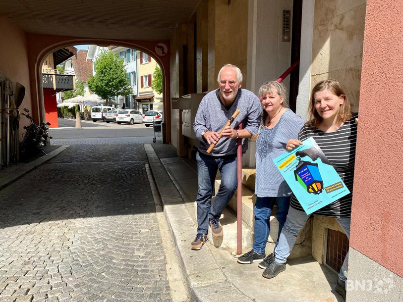 L'association des conteuses et conteurs du Jura organisatrice de « MoutieRaconte ».