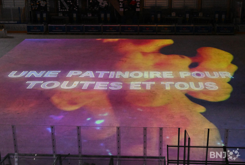 La patinoire bruntrutaine est ouverte pendant tout le week-end. Photo : Georges Henz