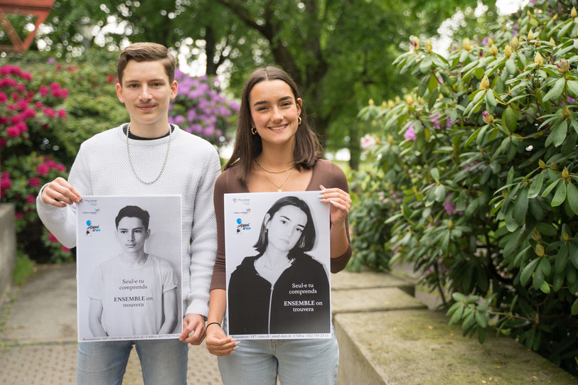 Deux affiches du projet commun ont été sélectionnées avec le slogan
« Seul·e tu comprends, ensemble on trouvera » et seront diffusées dans différents espaces
regroupant des jeunes et sur les réseaux sociaux. Crédits photo : Kalai Ramu.