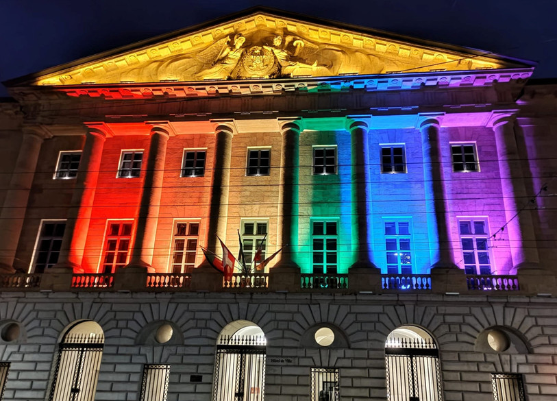 L'hôtel de ville de Neuchâtel sera un des lieux illuminés à l'occasion de cette journée. (Photo : Viteos)