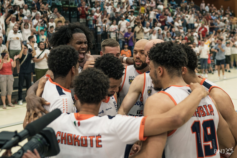Les joueurs d'Union Neuchâtel peuvent laisser éclater leur joie, ils sont en finale des play-off (photo :archives).