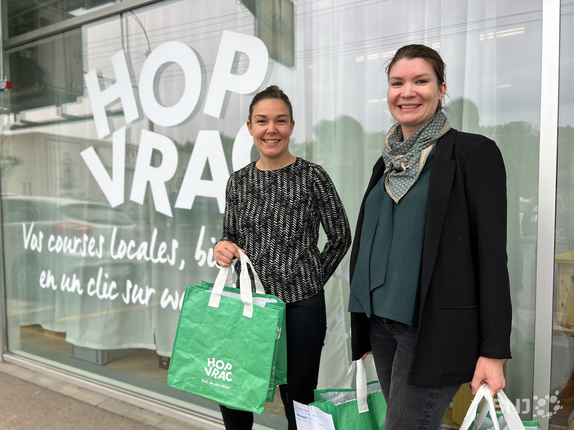 Les fondatrices de HopVrac, Léa Quillévéré et Anne-Laure Merlin. 