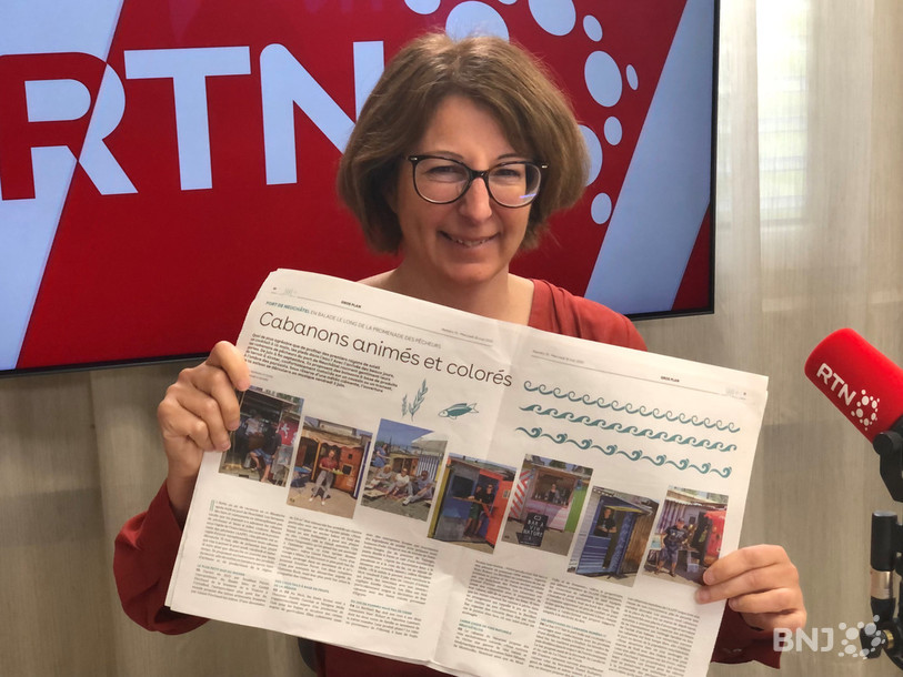 La cheffe de la communication de la Ville de Neuchâtel, Françoise Kuenzi, est venue présenter la dernière édition de N+ 