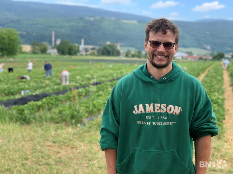 Patrick Niederhauser est le chef d'exploitation de la ferme familiale à Gals.