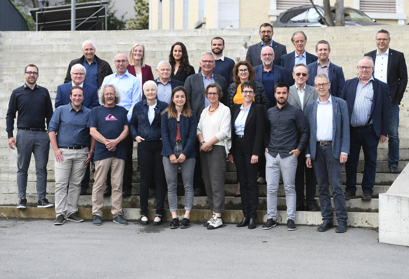 Les membres du CJB et le secrétariat général pour la nouvelle législature. (Photo : CJB/Stéphane Gerber).