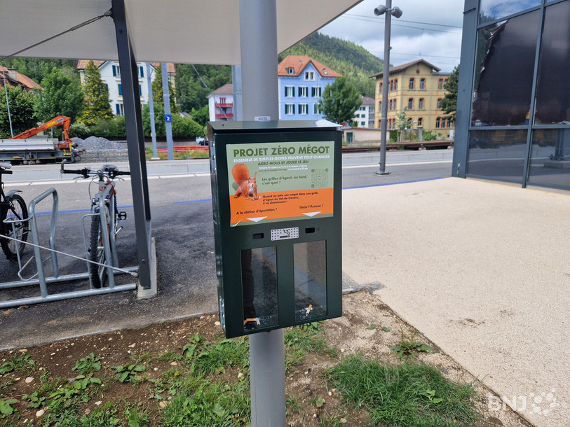 L'action de sensibilisation au littering est lancée à Fleurier pendants deux mois.