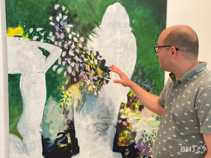La silhouette blanche sur un fond coloré : un véritable traceur dans l'oeuvre de Niklaus Manuel Güdel.