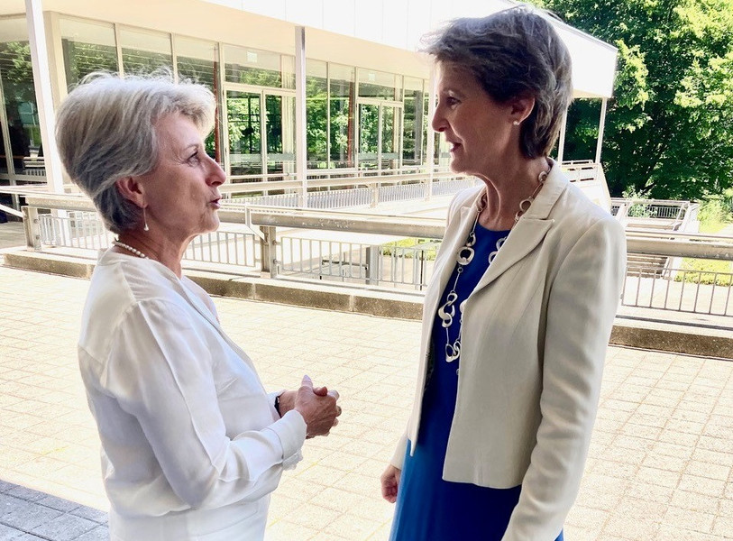 Catherine Frioud Auchlin, maire de La Neuveville a participé à cette journée organisée par la conseillère fédérale Simonetta Sommaruga, comme 159 autres présidentes de communes ou de villes de Suisse. (Photo : Virginie Ducrot Geinoz)