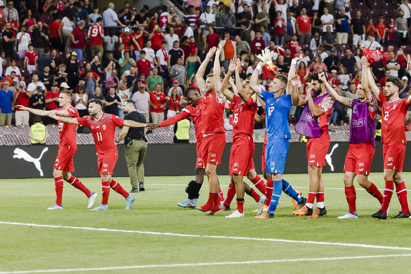 La Suisse a vaincu le Portugal dimanche soir. (Photo : KEYSTONE / MICHAEL BUHOLZER)