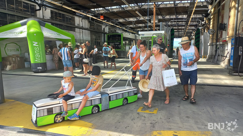 Le hangar transN de l'Evole a accueilli les curieux ce samedi à Neuchâtel.