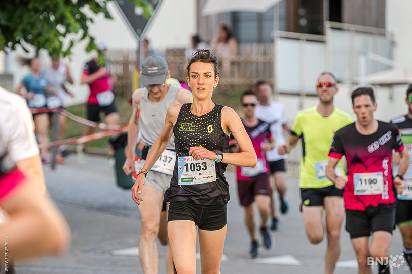 Morgane Crausaz, ici sur la Course des Franches 2022 (photo : Jonathan Vallat).