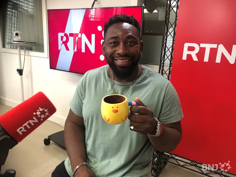 L'humoriste Christian Mukuna dans La Matinale.