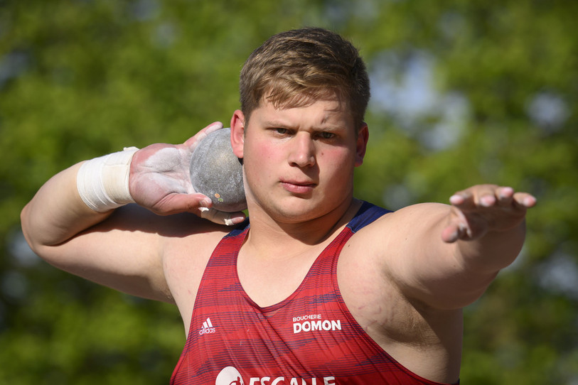 L'Ajoulot de 20 ans Jepthé Vogel confirme après son titre de champion de Suisse élite en salle décroché le week-end dernier. (Photo archives : KEYSTONE/Anthony Anex)