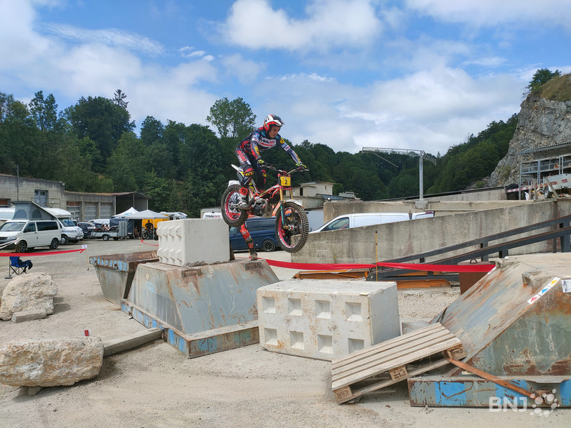 Louis Leuba en action dimanche après-midi à La Chaux-de-Fonds.