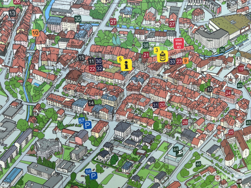 Le plan de la ville a été dessiné par l'illustrateur Tayfun Ylmaz.