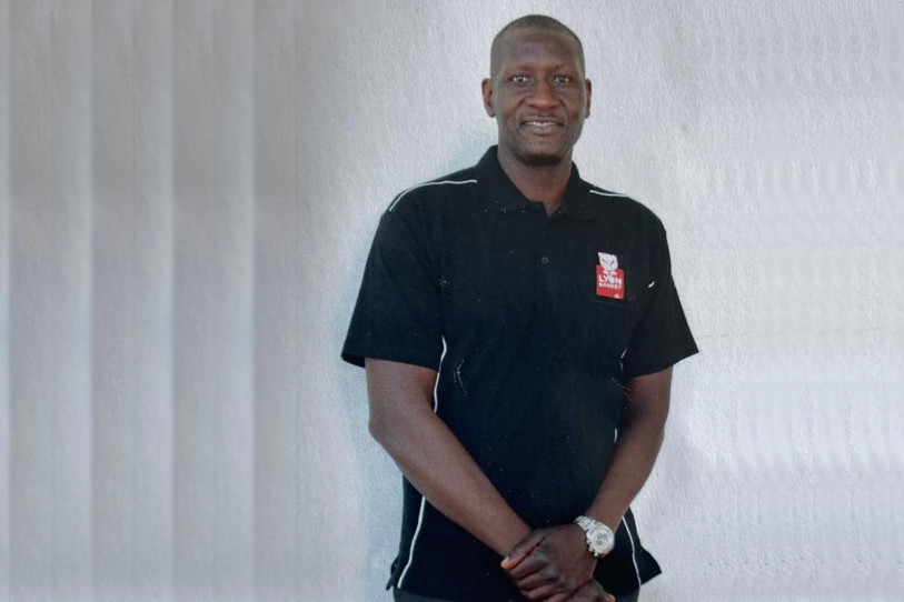 Étienne Faye présente sa philosophie du basketball (photo : Étienne Faye).