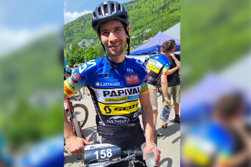 Emilien Barben s'est classé à la 3e place de la Bergibike. (photo archives: E. Barben)