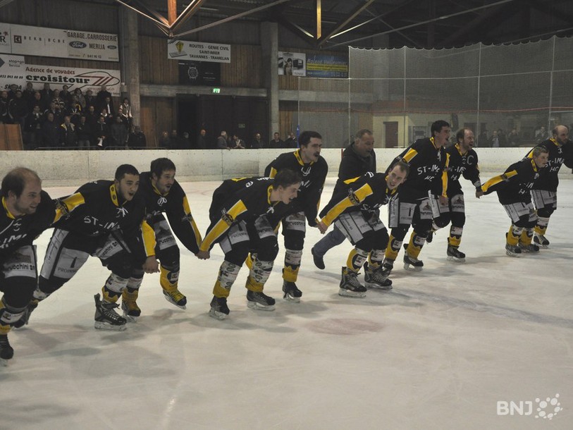 Le HC Saint-Imier a fêté cette victoire avec son nombreux public
