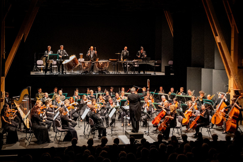 L'Orchestre des Jardins Musicaux qui accompagnera le film « La Roue » au festival de Bal(l)ades. (Photo: Jardins Musicaux Giona Mottura).