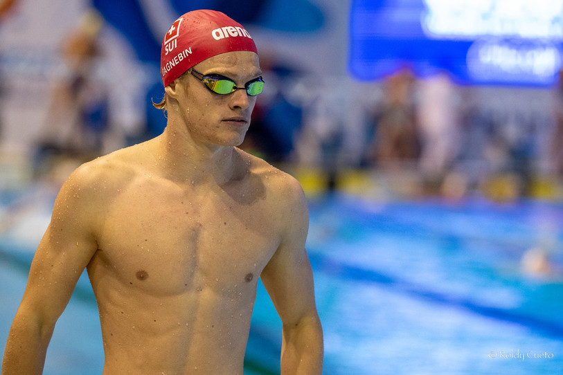 Ilan Gagnebin a grimpé sur le podium, aux championnats de Suisse élite. (photo Red Fish)