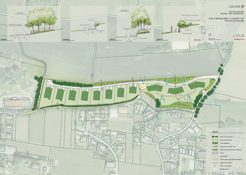 Le plan du projet des Chauderons. (Image : Commune de Saint-Blaise).